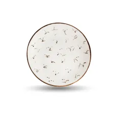 Тарелка керамическая 25 см Крем-брюле (упаковка 17 шт)