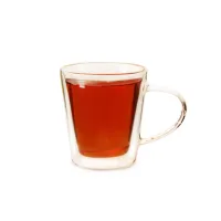 Чашка из жаропрочного стекла Сакура с ручкой 210 мл 2 штуки