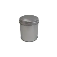 Банка для чая жестяная 800 мл (серебро)