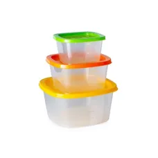 Набор контейнеров пластиковых квадратных COMPACT 3 в 1 Good and Good