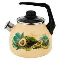 Чайник эмалированный 3 л со свистком Avocado TM Appetite