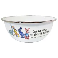 Миска эмалированная 2.5 л нерж/об Зайцы TM Appetite