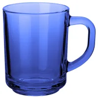 Кружка стеклянная 250 мл ONLY SAPHIR – Стекло Дымка