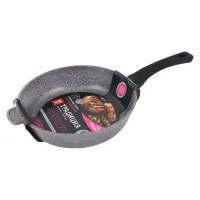 Сковорода с антипригарным покрытием литая 28 см Мрамор индукция ТМ Традиция