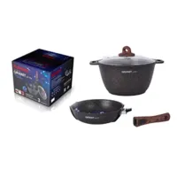 Набор антипригарной посуды №18 Granit Ultra Original ТМ KUKMARA