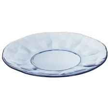 Тарелка стеклянная 20 см плоская FANCY DIAMOND - Стекло Дымка
