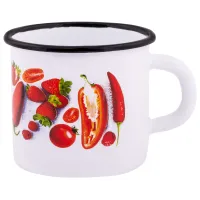 Кружка эмалированная Паприка - TM Appetitе 400 мл