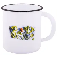 Кружка эмалированная Свежая зелень - TM Appetit 1 л