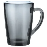 Кружка стеклянная 300 мл ONLY GRAFITE - Стекло Дымка