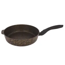 Сковорода с антипригарным покрытием литая 26 см Грация черный/золото ТМ KUKMARA