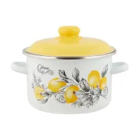 Кастрюля эмалированная цилиндрическая CITRON 3 л ТМ Appetite