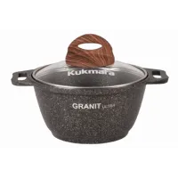 Кастрюля с антипригарным покрытием литая 1 л стекл/кр Granit Ultra Original