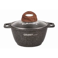 Кастрюля с антипригарным покрытием литая 1 л стекл/кр Granit Ultra Original