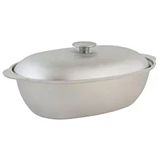 Гусятница алюминиевая литая 6 л с крышкой ТМ Гардарика