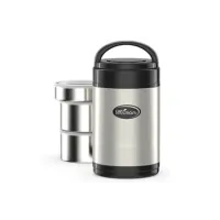 Термос из нержавеющей стали 2 л с 3-мя металлическими контейнерами - Биосталь