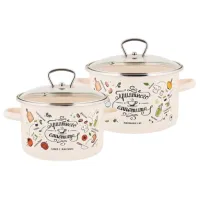 Набор эмалированный 2 предмета Приятного аппетита ТМ Appetite