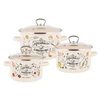 Набор эмалированный 3 предмета №19 Приятного аппетита ТМ Appetite