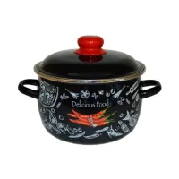 Кастрюля эмалированная сферическая Chilli 3 л TM Appetite