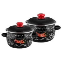Набор эмалированной посуды 2 предмета Chilli 2 л и 3 л ТМ Appetite