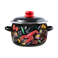 Кастрюля эмалированная сферическая Лобстер 3 л ТМ Appetite