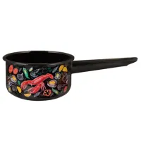 Ковш эмалированный цилиндрический без крышки Лобстер 1 л ТМ Appetite