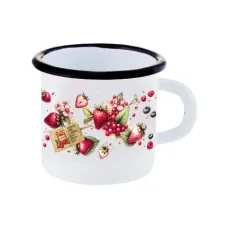 Кружка эмалированная Ягодки 400 мл ТМ Appetite