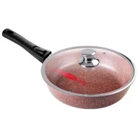 Сковорода с антипригарным покрытием литая 20 см съемн/руч стекл/кр Шоколад ТМ Горница