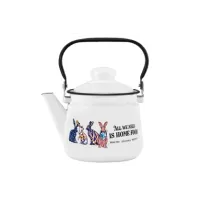 Чайник эмалированный без свистка Зайцы 1.5 л TM Appetite