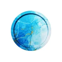 Поднос жесть десертный Голубой мрамор НИКИС ПД-1