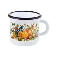 Кружка эмалированная Осень 400 мл ТМ Appetite