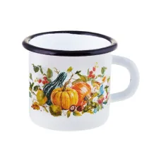 Кружка эмалированная Осень 400 мл ТМ Appetite