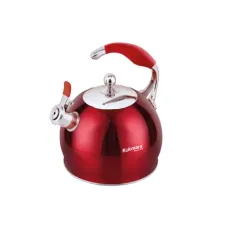Чайник из нержавеющей стали со свистком 3 л RED ТМ KUKMARA