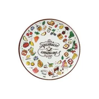 Тарелка керамическая 20 см плоская Приятного аппетита ТМ Appetite