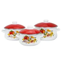 Набор эмалированной посуды 3 предмета Сыры тор