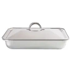 Противень из нержавеющей стали прямоугольный 40х30х7 см нерж/кр