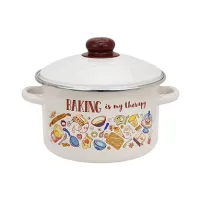 Кастрюля эмалированная цилиндрическая Выпечка мет/об 3 л