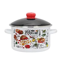 Кастрюля эмалированная цилиндрическая Мексика 3 л мет/об
