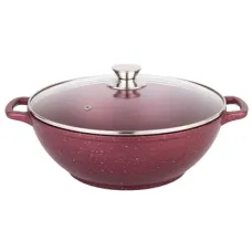 Казан с антипригарным покрытием литой 28 см 4 л стекл/кр Рубин ТМ Традиция