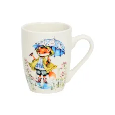 Кружка фарфоровая 360 мл Тюльпан Лисята 1 ТМ Appetite