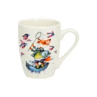 Кружка фарфоровая 360 мл Тюльпан Лисята 2 ТМ Appetite