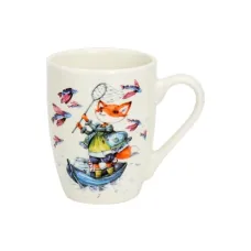 Кружка фарфоровая 360 мл Тюльпан Лисята 2 ТМ Appetite