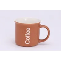 Кружка фарфоровая 400 мл цилиндр Кофейня 2 ТМ Appetite