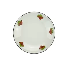 Блюдо эмалированное 3 л/D37 см с рис Клубника 5