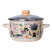 Кастрюля эмалированная сферическая Эдем 2 л стекл/кр ТМ Appetite