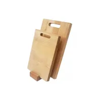 Комплект 2 доски разделочные береза 24х17см и 29,5х19,5см на подставке