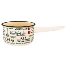 Ковш эмалированный цилиндрический 1.5 л без крышки Шедевры ТМ Appetite