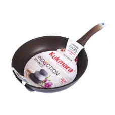 Сковорода с антипригарным покрытием литая 26 см Кофейный мрамор индукция ТМ KUKMARA