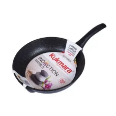 Сковорода с антипригарным покрытием литая 26 см Темный мрамор индукция ТМ KUKMARA