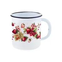 Кружка эмалированная Ягодки 1 л ТМ Appetite