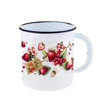 Кружка эмалированная Ягодки 1 л ТМ Appetite